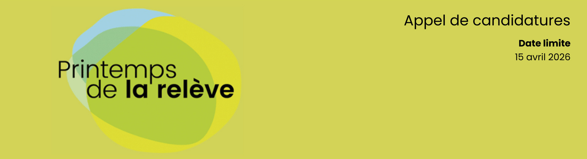 Printemps de la relève 2026