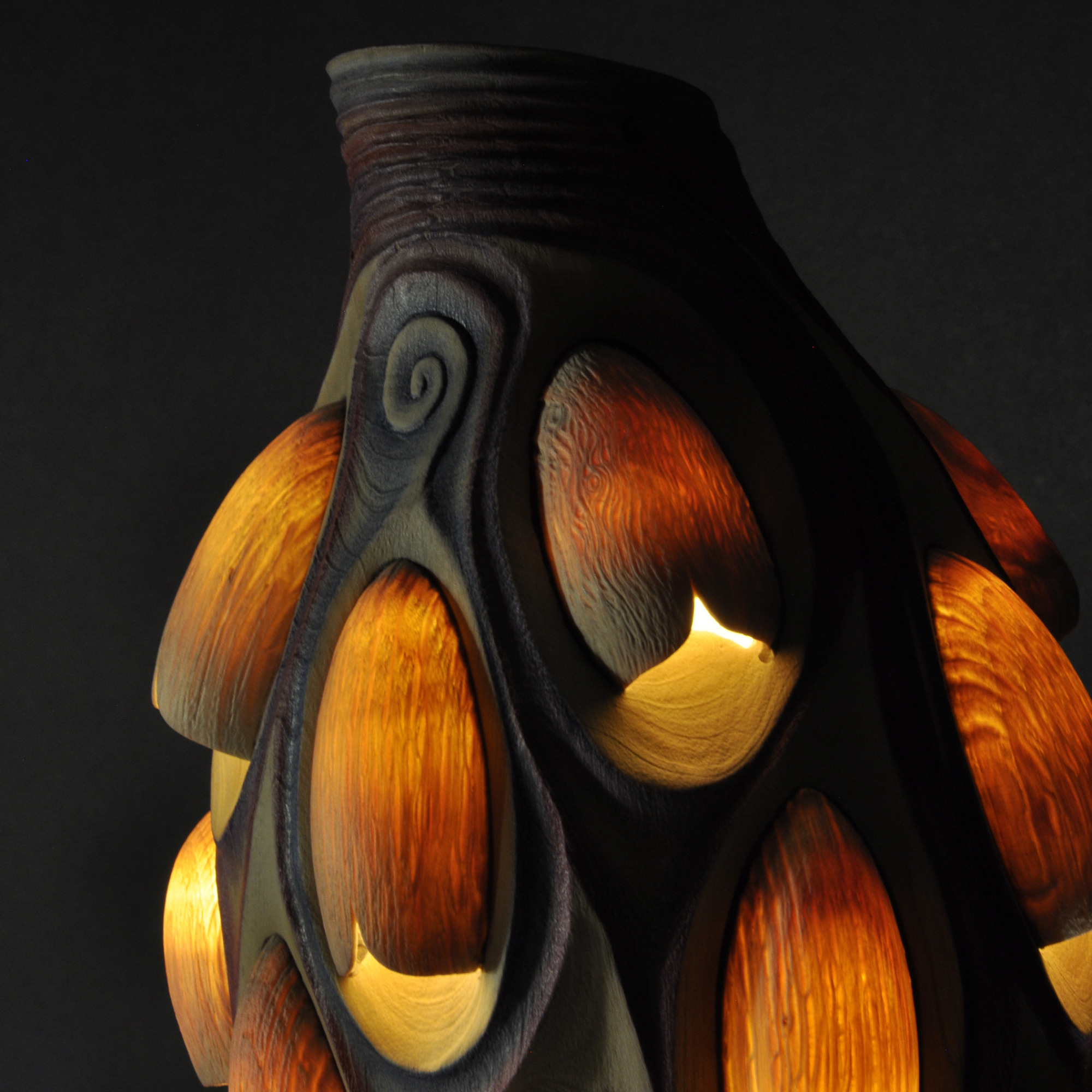 Photo oeuvre Éric Néret, lampe Éclosion